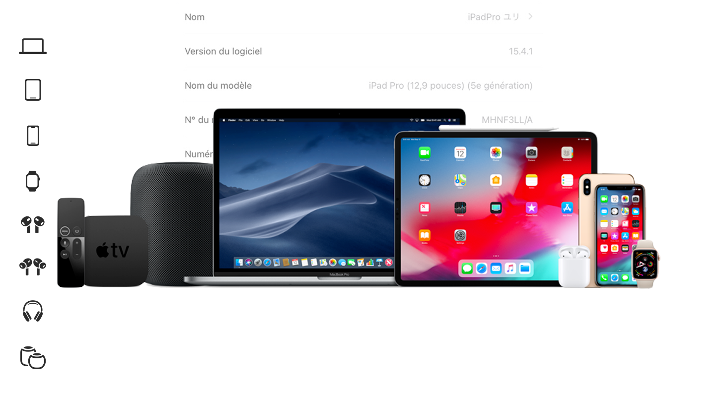 Comment trouver les informations spécifiques à mon appareil Apple ? Nom, modèle, version de l’appareil, numéro IMEI, numéro de série…