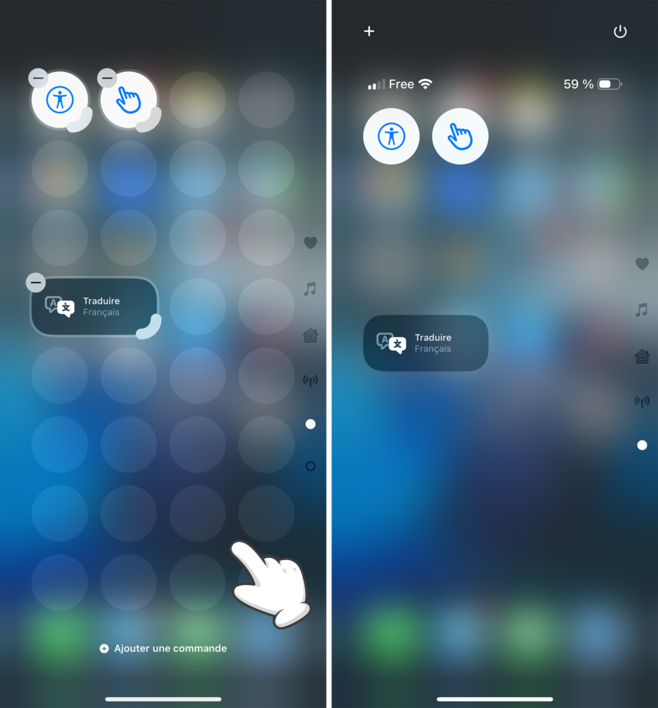 Sortir du mode d'édition du Centre de contrôle