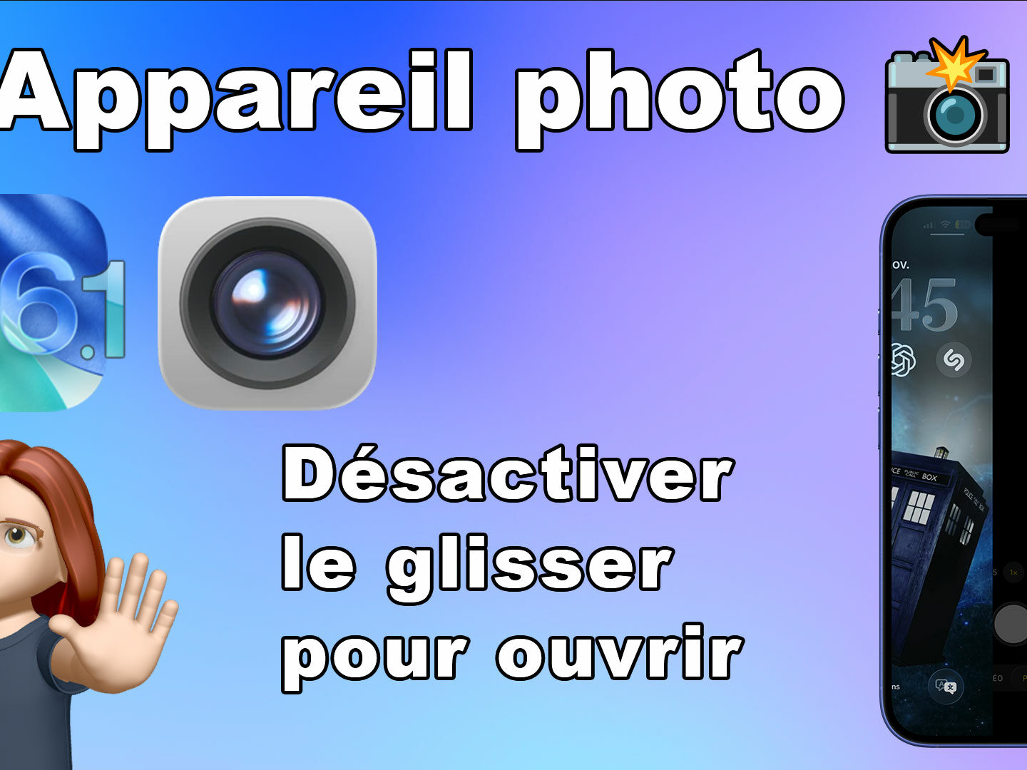 iOS 26.1 et Appareil photo 📸 : empêcher son ouverture par erreur sur l’écran verrouillé iPhone/iPad