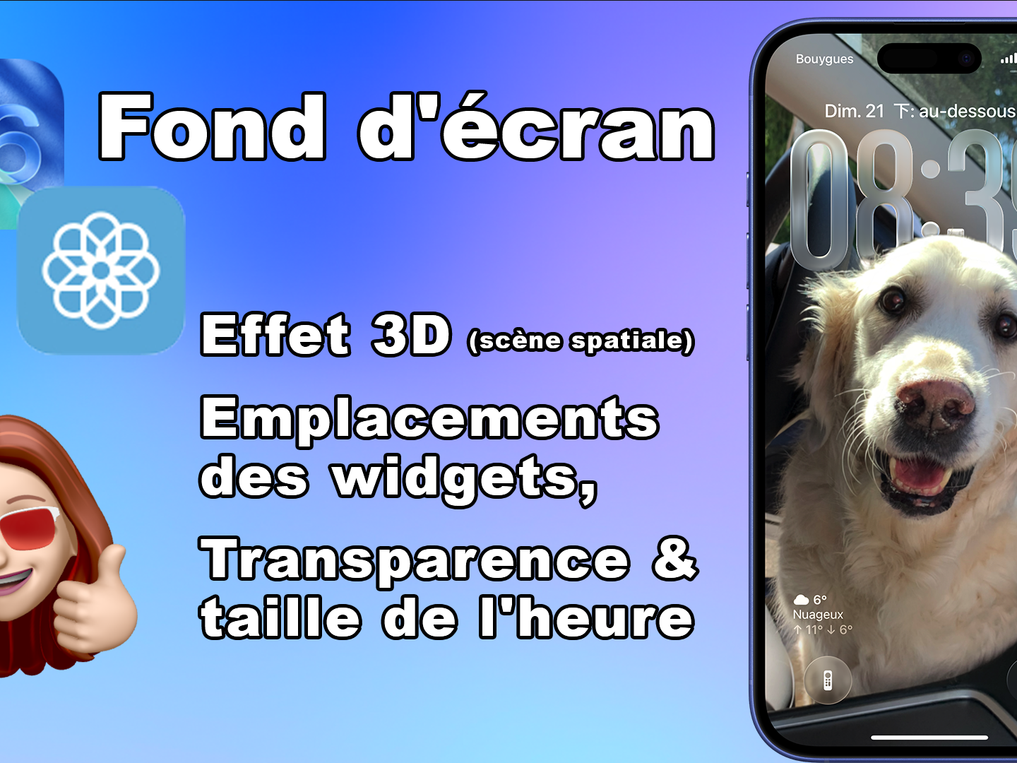 iOS 26 et écran verrouillé 🔏 : effet 3D, widgets, personnalisation de l&rsquo;heure sur iPhone et iPad